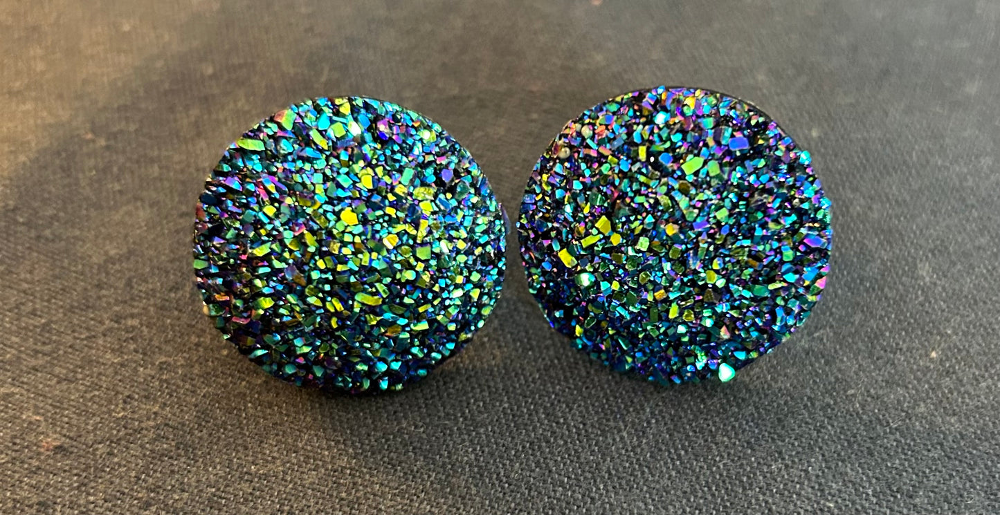 Sparkling Turquoise and Blue Cufflinks