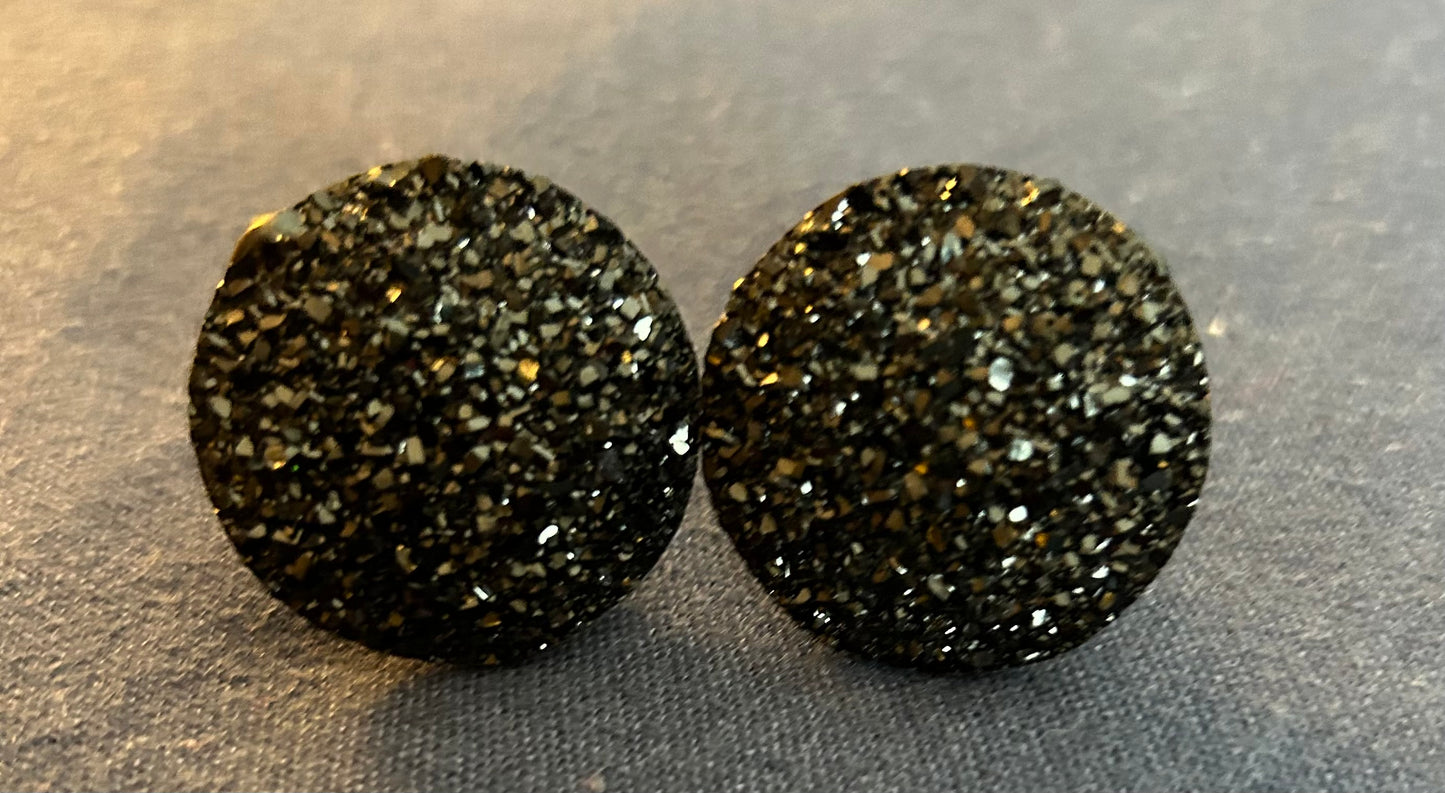 Black Sparkle Cufflinks